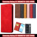 Magnetic Book Cover Case for Samsung A11 SM-A115F/DS Card Wallet Leather Slim Fit Look